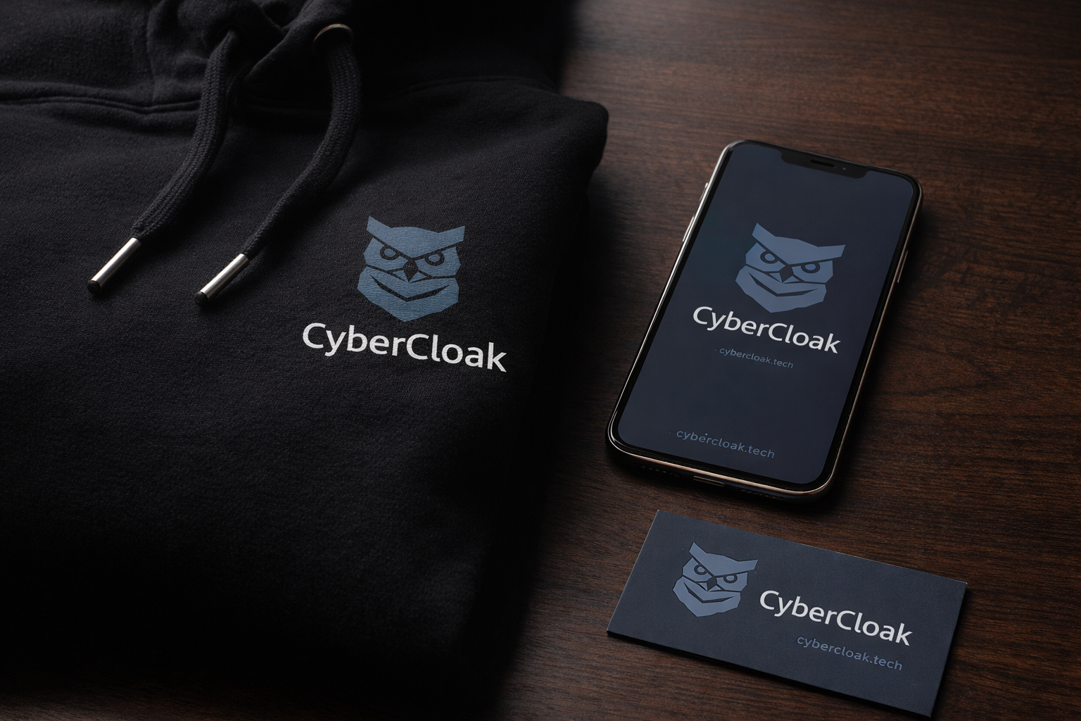 Event merch kit flat lay